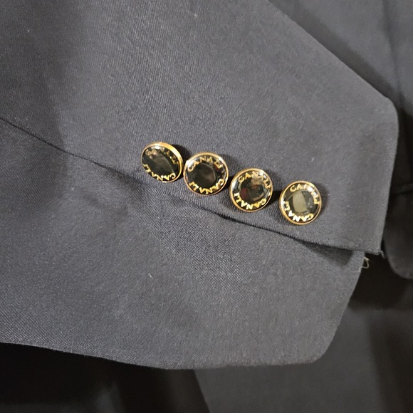 Canali Italy 100% Wool Dark Navy 1 Piece Suit Blazer 54L 13320/00 Gold Buttons - Picture 5 of 12